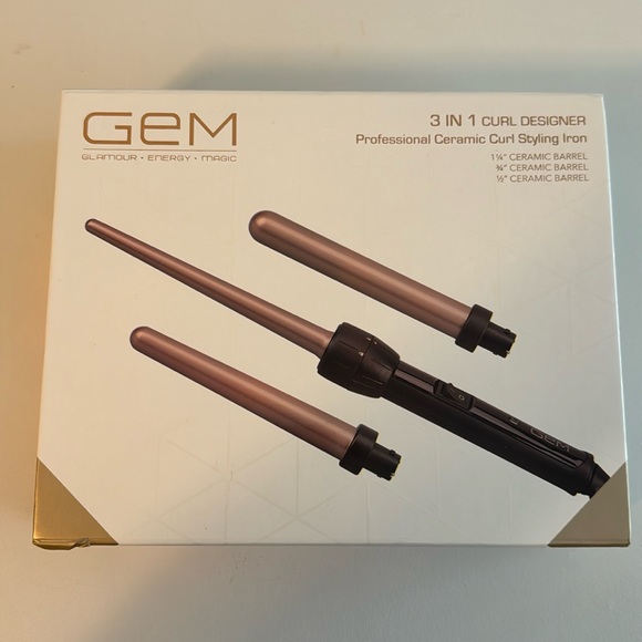 Gem Other - GEM 3 in 1 Ceramic Curling Iron
